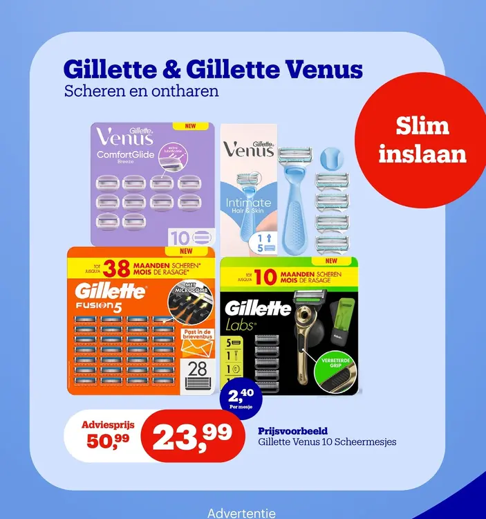 Promotie: Gillette & Gillette Venus