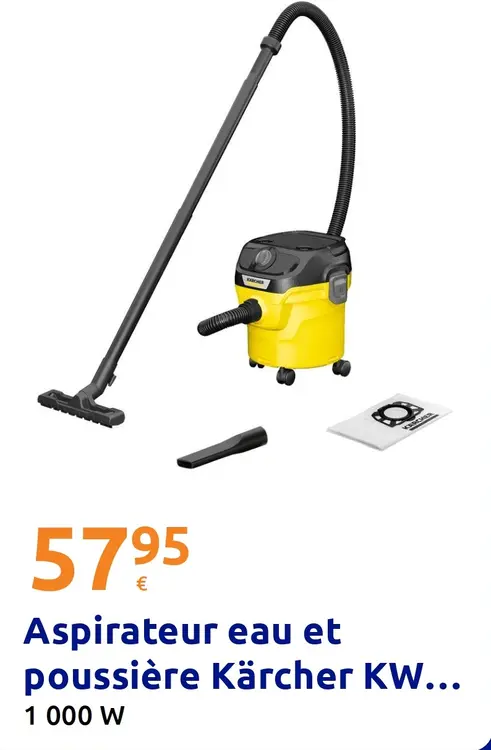 Offre: Aspirateur eau et poussière Kärcher KW...