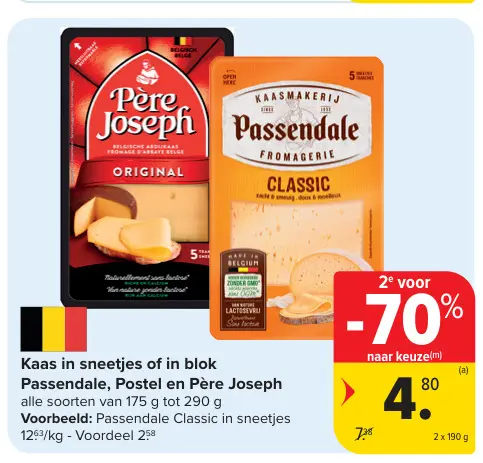 Promotie: Kaas in sneetjes of in blok