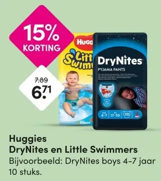 Aanbieding: Huggies DryNites en Little Swimmers