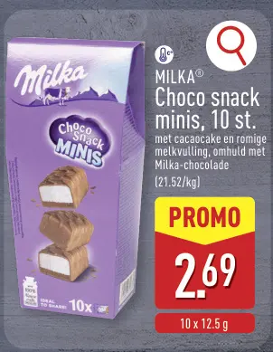 Promotie: Choco snack minis