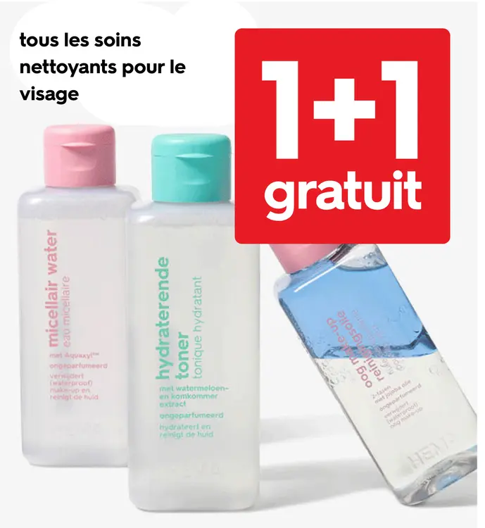 Offre: Soins nettoyants pour le visage