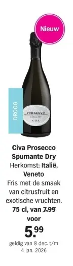 Aanbieding: Civa Prosecco Spumante Dry