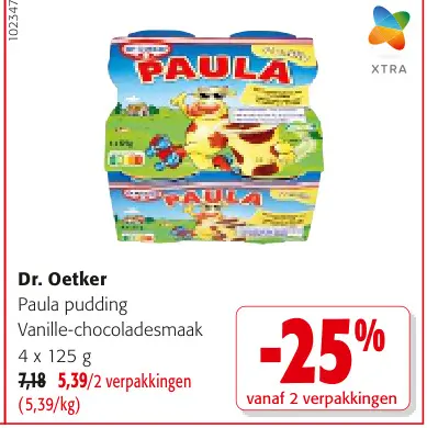 Promotie: Paula pudding