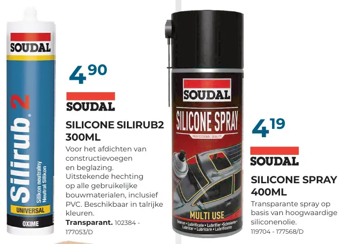 Promotie: Silicone silirub2