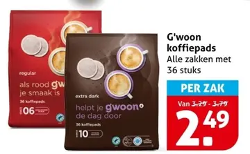 Aanbieding: G'woon koffiepads