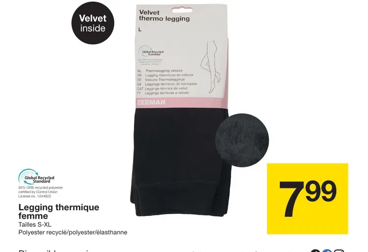 Offre: Velvet thermo legging