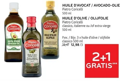 Offre: Huile d'avocat / avocado-olie, huile d'olive 