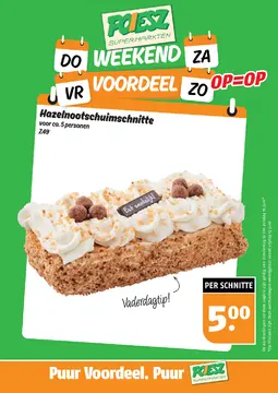Aanbieding: Hazelnootschuimschnitte