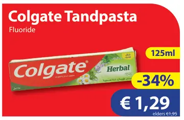 Aanbieding: Colgate Tandpasta
