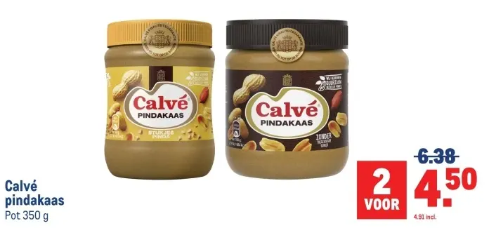 Aanbieding: Calvé pindakaas