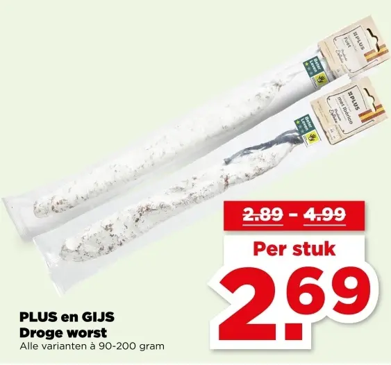 Aanbieding: Droge worst