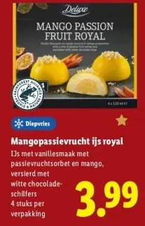 Aanbieding: Mangopassievrucht ijs royal