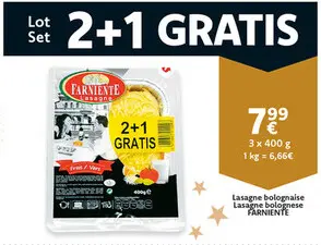 Offre: Lasagne bolognaise