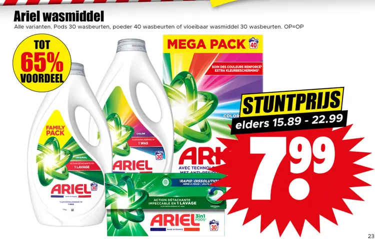 Aanbieding: Wasmiddel