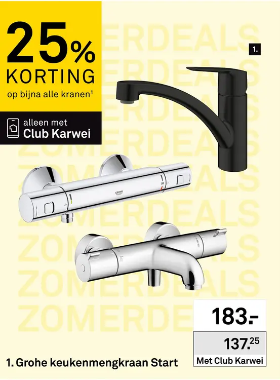 Aanbieding: Bijna alle kranen