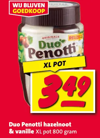 Aanbieding: Duo Penotti hazelnoot & vanille