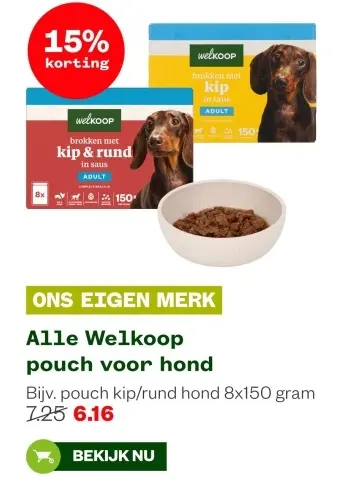 Aanbieding: Alle Welkoop pouch voor hond