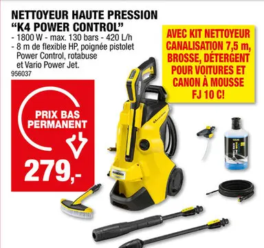 Offre: Kà¤rcher K4 Power Control nettoyeur haute pression 1800W + accessoires