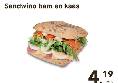 Promotie: Sandwino ham en kaas