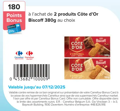 Offre: Côte d'Or Biscoff