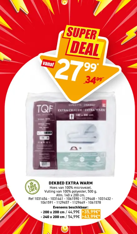 Promotie: Dekbed extra warm