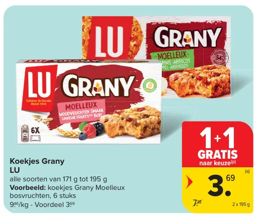 Promotie: Koekjes Grany