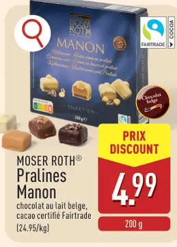 Offre: MOSER ROTH® Pralines Manon