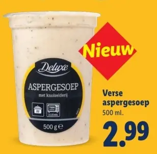 Aanbieding: Aspergesoep met knolselderij