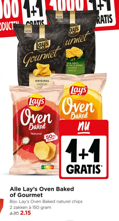 Aanbieding: Lay's Oven Baked of Gourmet