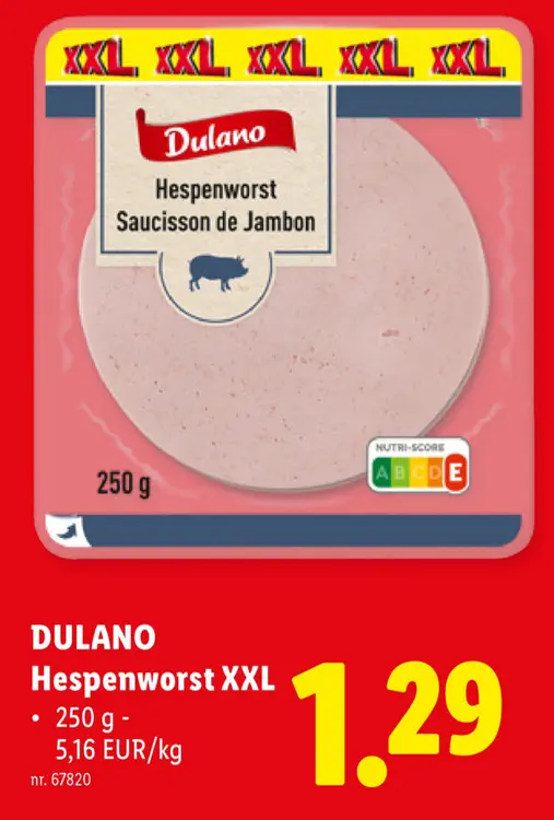 Promotie: Hespenworst XXL