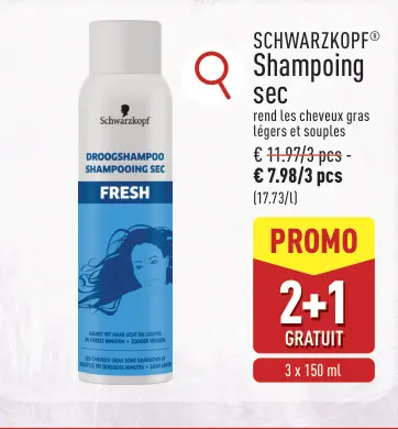 Offre: Shampoing sec