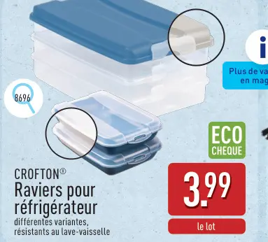 Offre: Raviers pour réfrigérateur