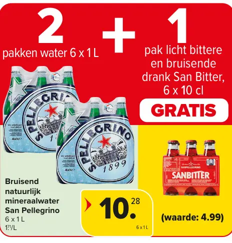 Promotie: Bruisend natuurlijk mineraalwater San Pellegrino
