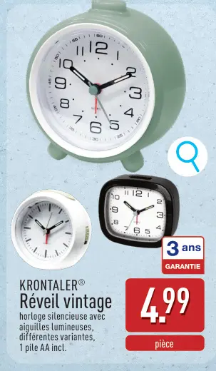 Offre: Réveil vintage