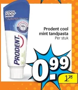 Aanbieding: Prodent cool mint tandpasta