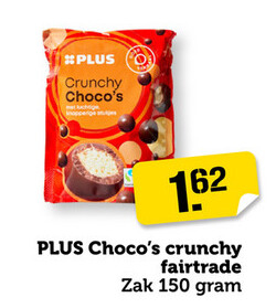 Aanbieding: Choco's crunchy fairtrade