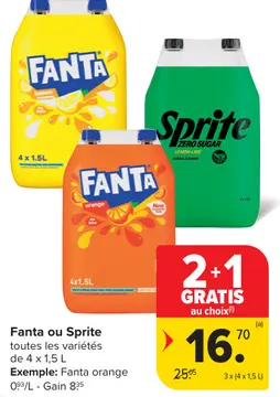 Offre: Fanta ou Sprite