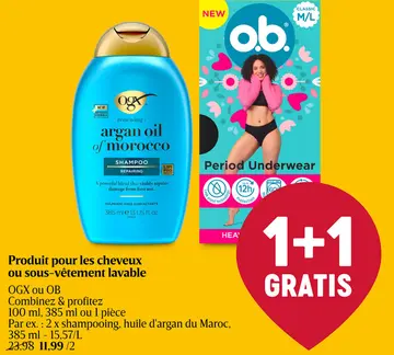 Offre: Produit pour les cheveux ou sous-vêtement lav