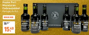 Aanbieding: Kopke Port Miniaturen Cadeaupakket