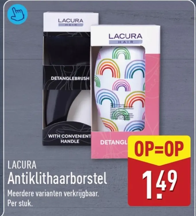 Aanbieding: Antiklithaarborstel