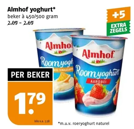 Aanbieding: yoghurt