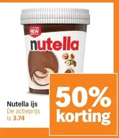 Aanbieding: Nutella ijs