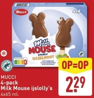 Aanbieding: Milk Mouse ijslolly's