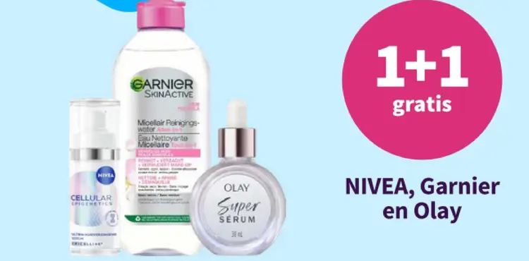 Aanbieding: Nivea, Garnier en Olay
