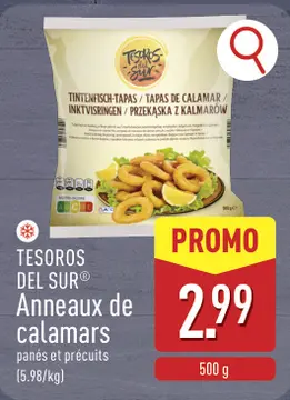 Offre: Anneaux de calamars