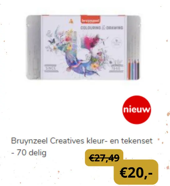 Aanbieding: Bruynzeel Creatives kleur- en tekenset