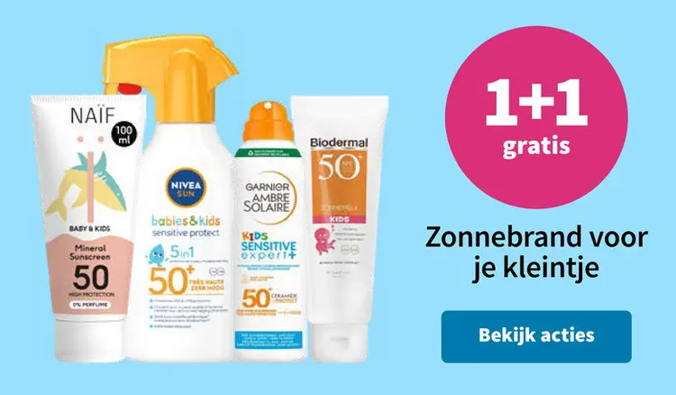 Promotie: Zonnebrand voor je kleintje
