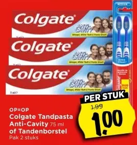 Colgate Tandpasta Anti-Cavity of Tandenborstel