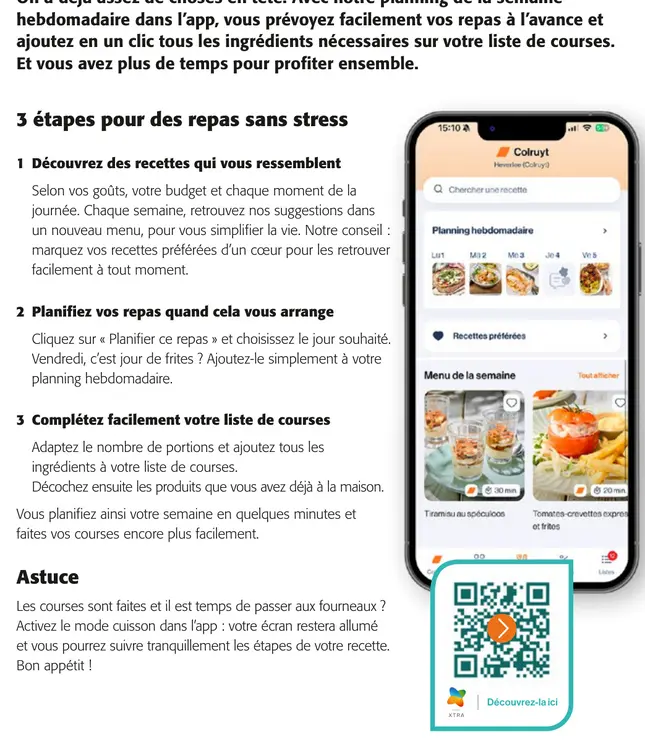 Offre: 3 étapes pour des repas sans stress
